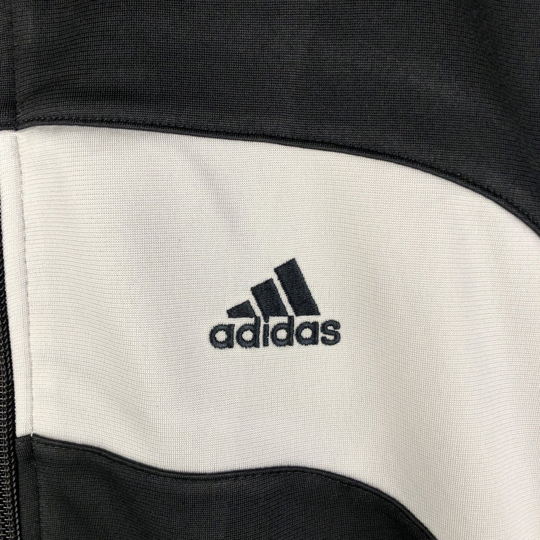 Adidas adidas jersey track jacket men's size M unclear black type Vintage Second Hand