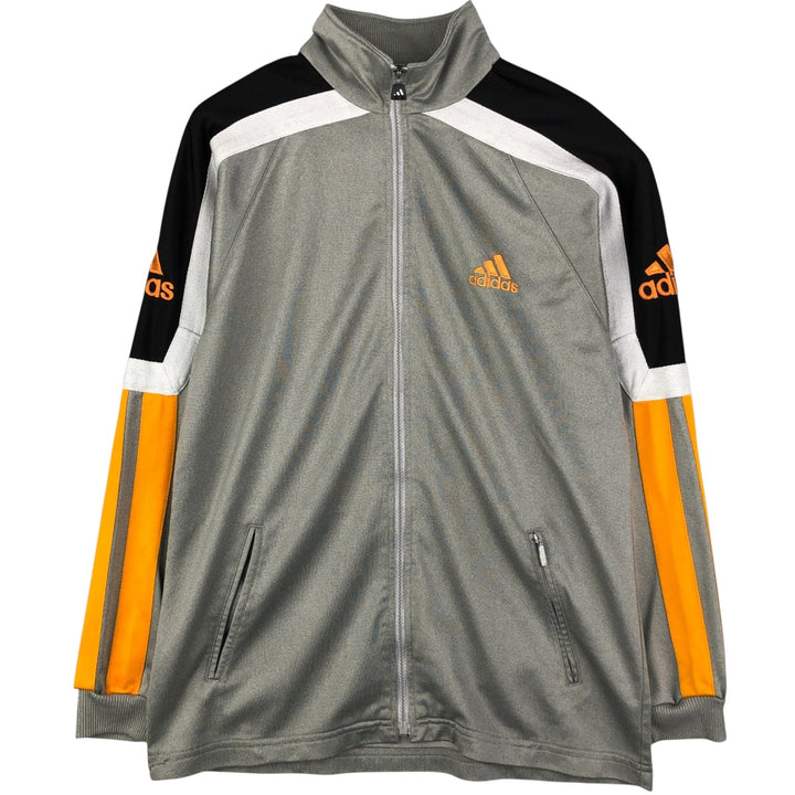 90s~00'S Adidas Jersey Track Jacket Men's XL Vintage polyester gray type Vintage Second Hand