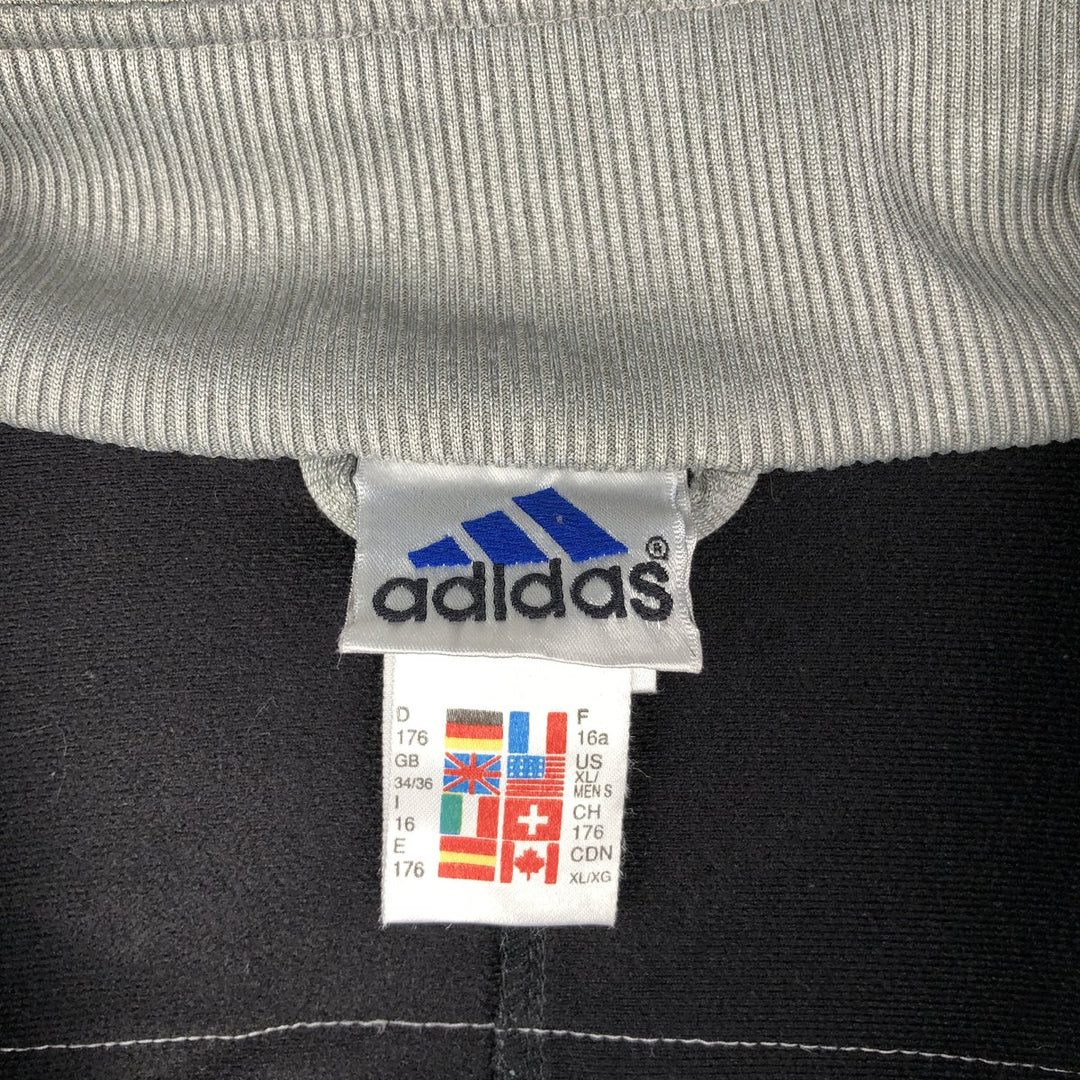 90s~00'S Adidas Jersey Track Jacket Men's XL Vintage polyester gray type Vintage Second Hand