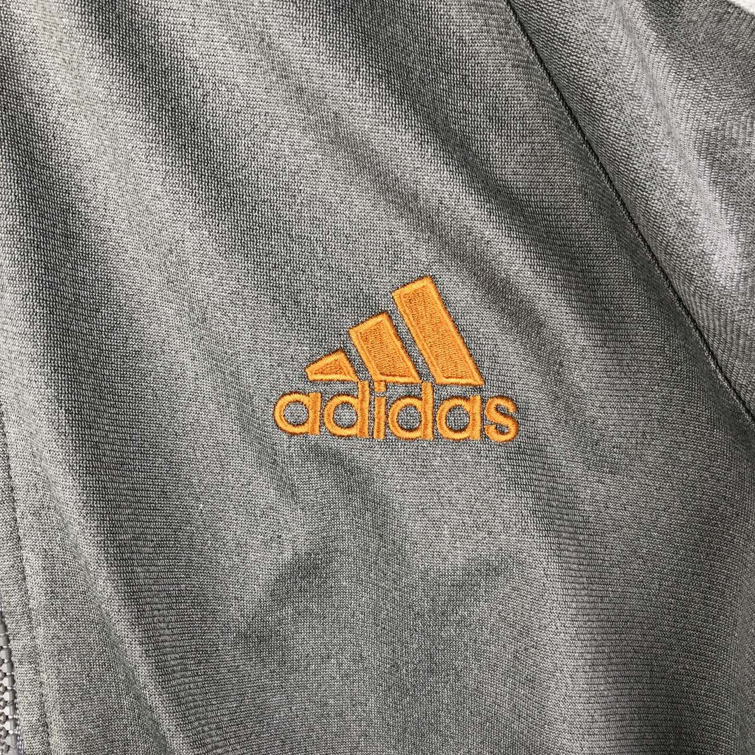 90s~00'S Adidas Jersey Track Jacket Men's XL Vintage polyester gray type Vintage Second Hand