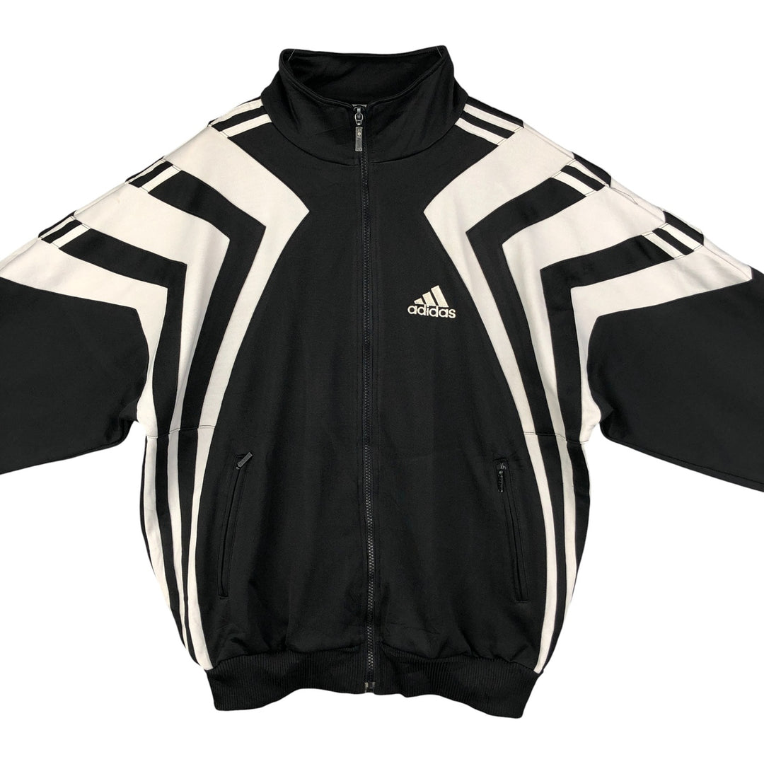 Vintage 90s-00'S Adidas track jacket, size M, men's polyester black type Vintage Second Hand