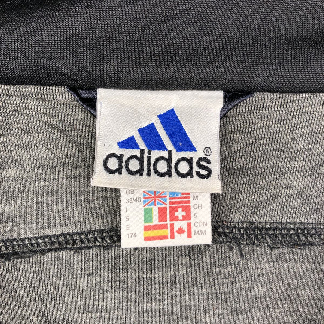 Vintage 90s-00'S Adidas track jacket, size M, men's polyester black type Vintage Second Hand