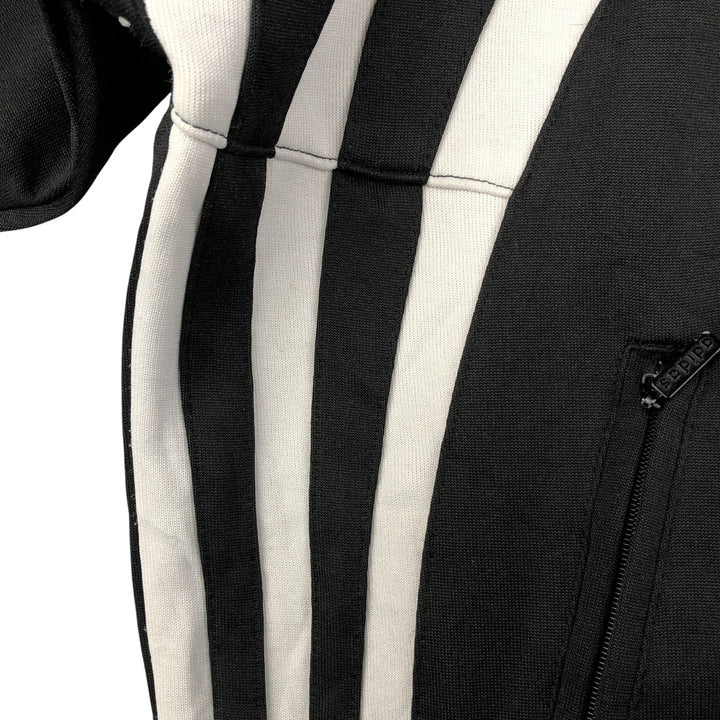 Vintage 90s-00'S Adidas track jacket, size M, men's polyester black type Vintage Second Hand