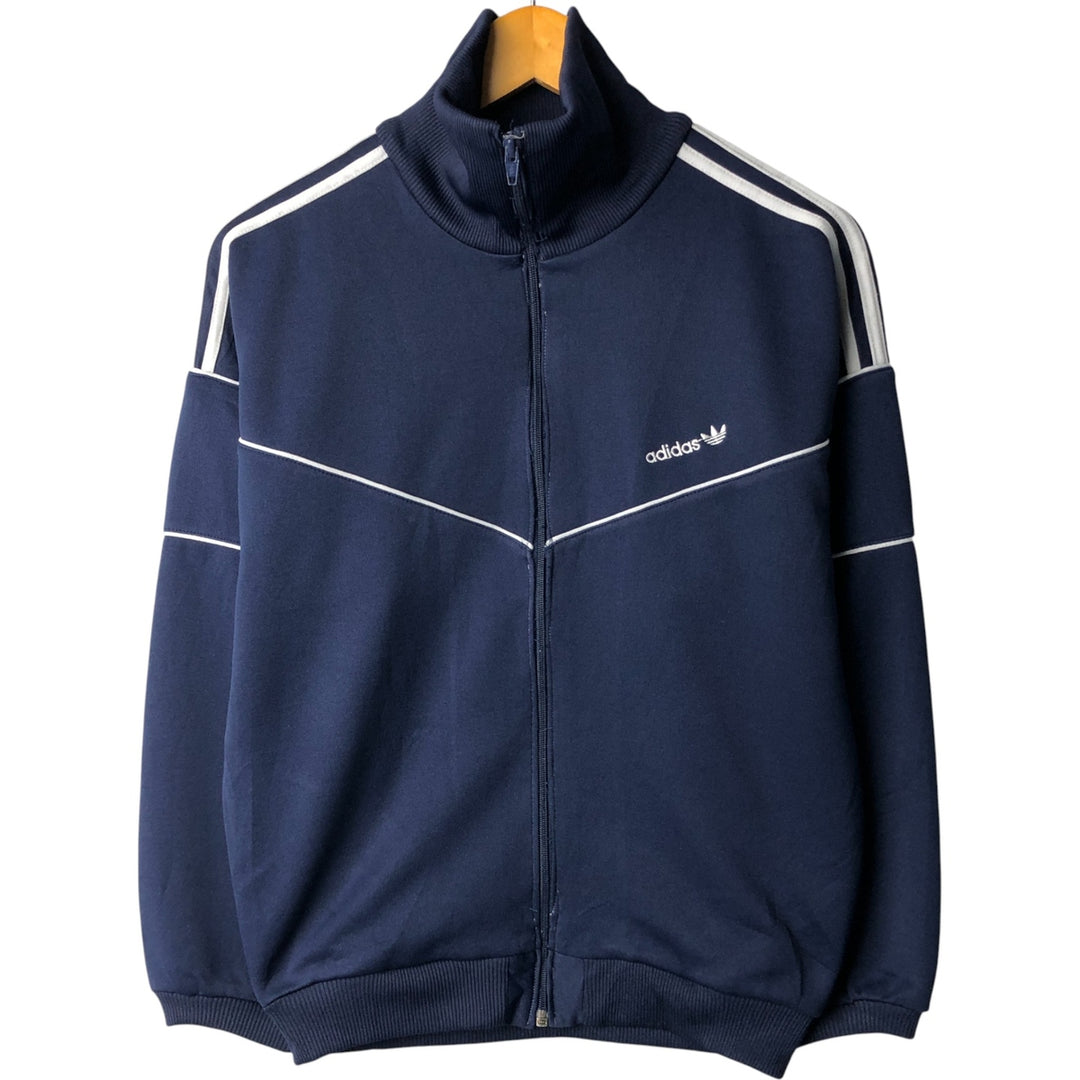 80s-90'S Adidas Jersey Track Jacket, Men's Size Small polyester navy blue type Vintage Second Hand