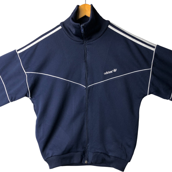 80s-90'S Adidas Jersey Track Jacket, Men's Size Small polyester navy blue type Vintage Second Hand