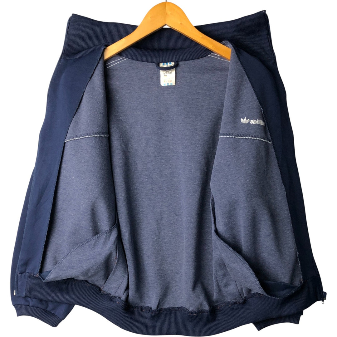 80s-90'S Adidas Jersey Track Jacket, Men's Size Small polyester navy blue type Vintage Second Hand