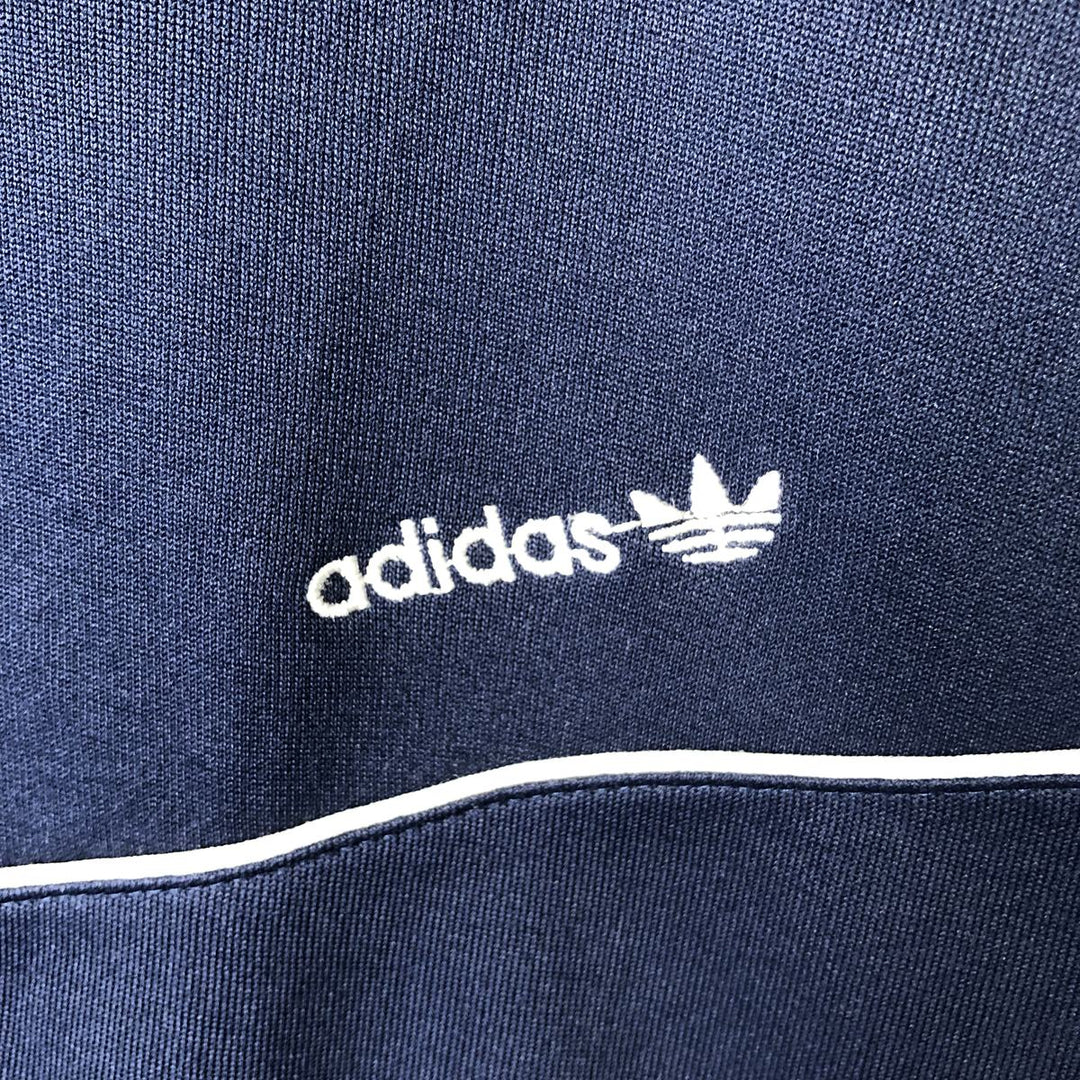 80s-90'S Adidas Jersey Track Jacket, Men's Size Small polyester navy blue type Vintage Second Hand