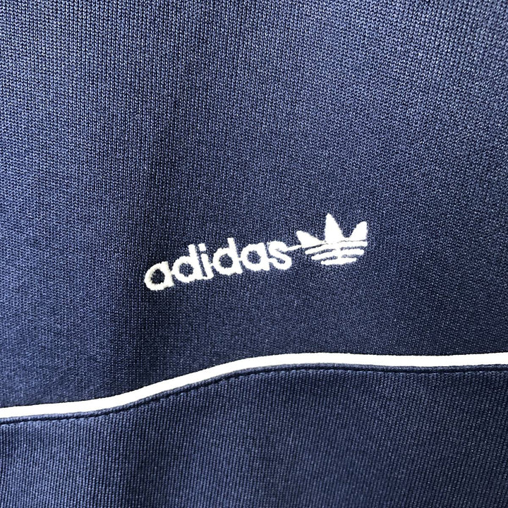 80s-90'S Adidas Jersey Track Jacket, Men's Size Small polyester navy blue type Vintage Second Hand