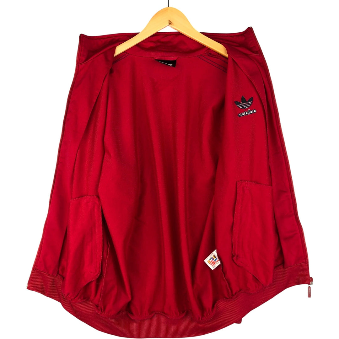 Vintage 80s-90'S Adidas track jacket, size S, men's polyester red type Vintage Second Hand