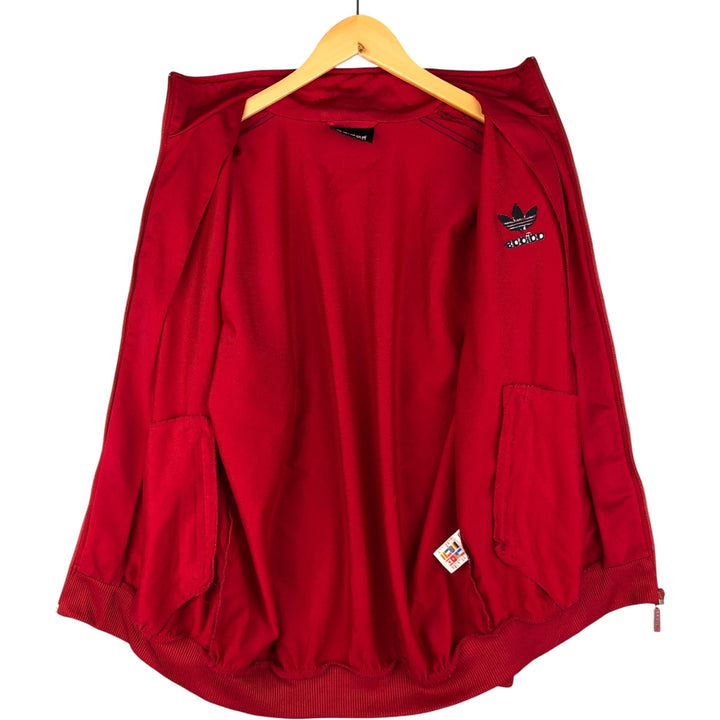 Vintage 80s-90'S Adidas track jacket, size S, men's polyester red type Vintage Second Hand