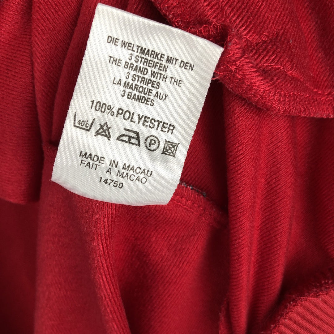 Vintage 80s-90'S Adidas track jacket, size S, men's polyester red type Vintage Second Hand