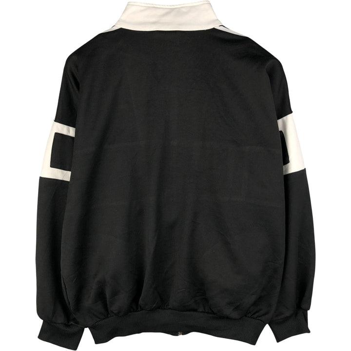 Vintage 80s-90'S adidas track jacket, men's M size polyester black type Vintage Second Hand