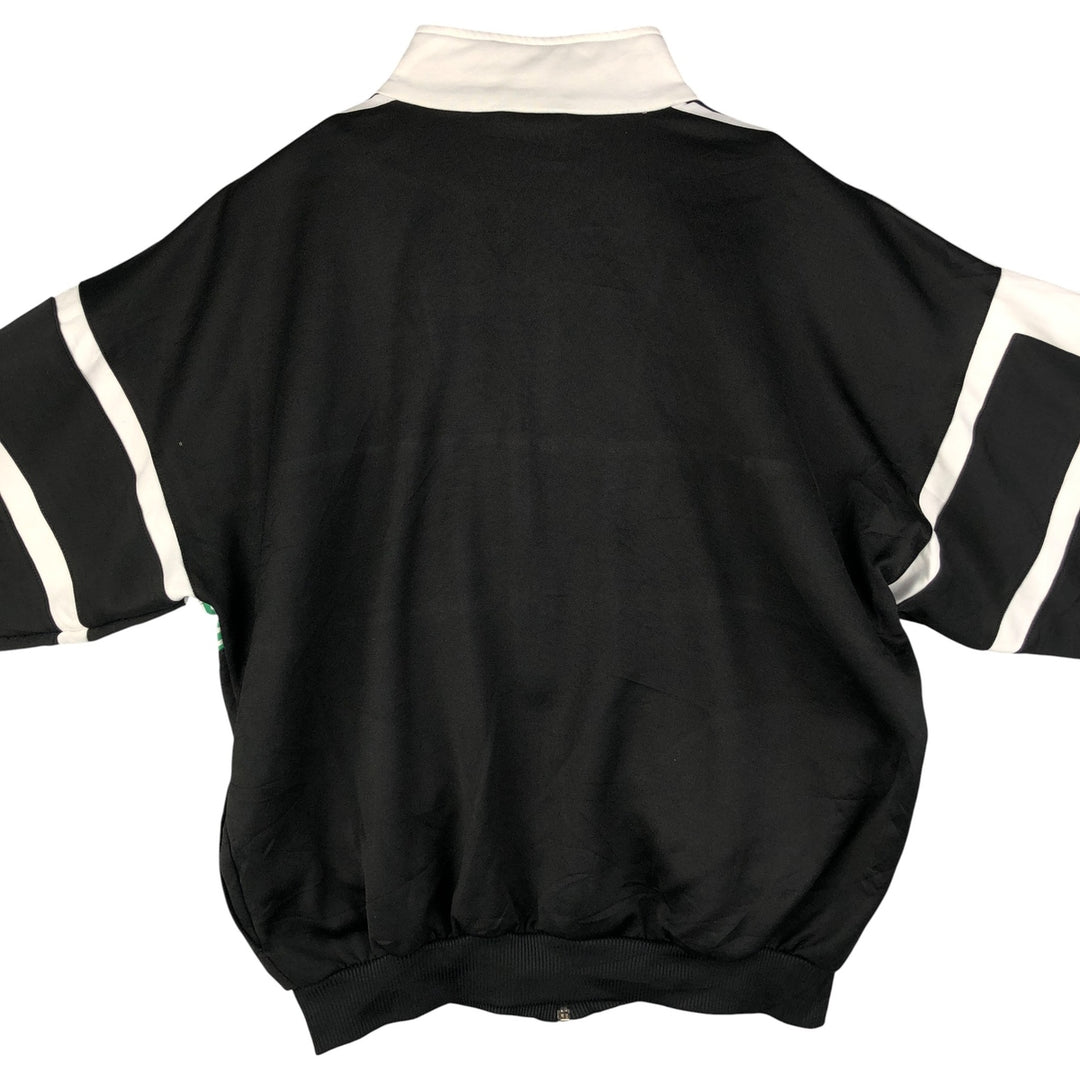 Vintage 80s-90'S adidas track jacket, men's M size polyester black type Vintage Second Hand