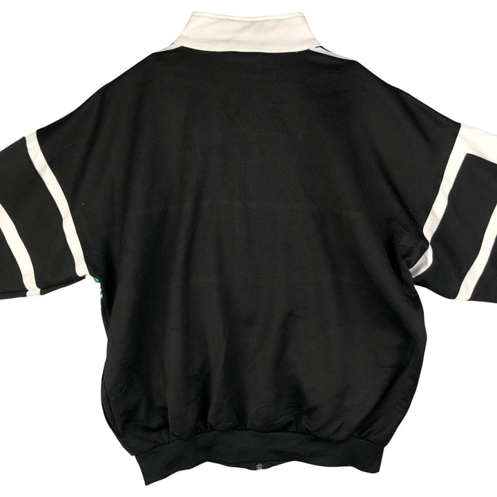 Vintage 80s-90'S adidas track jacket, men's M size polyester black type Vintage Second Hand
