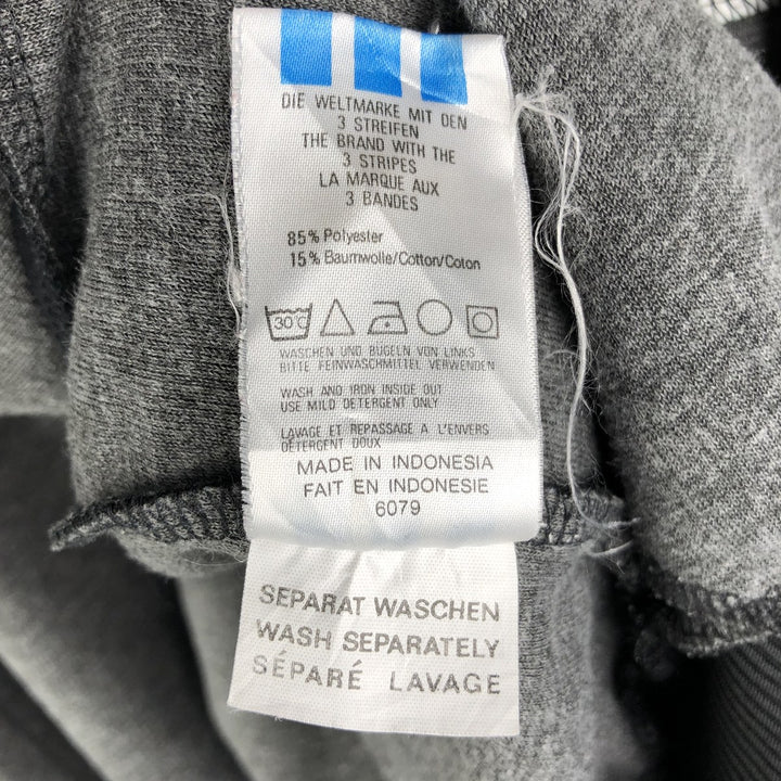 Vintage 80s-90'S adidas track jacket, men's M size polyester black type Vintage Second Hand