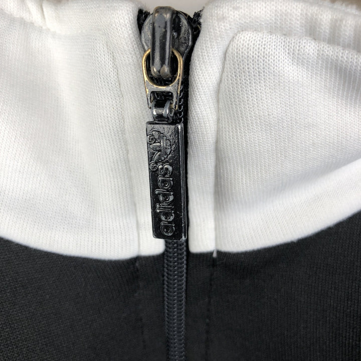 Vintage 80s-90'S adidas track jacket, men's M size polyester black type Vintage Second Hand