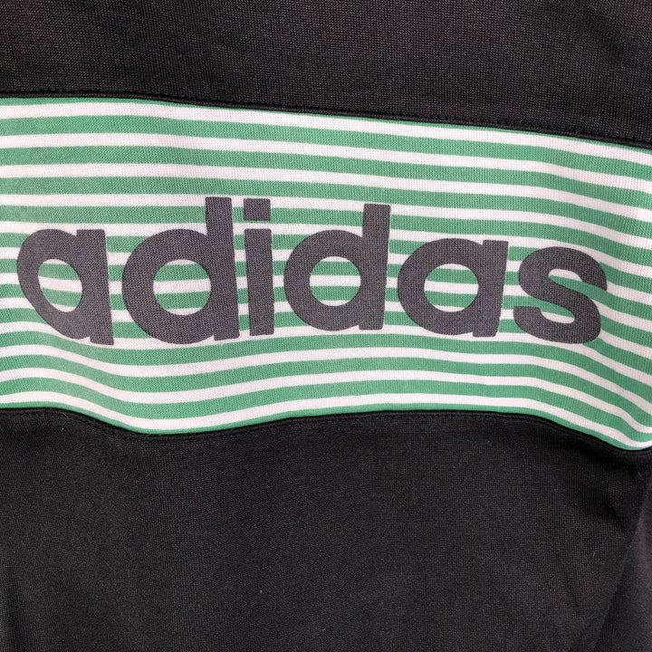Vintage 80s-90'S adidas track jacket, men's M size polyester black type Vintage Second Hand