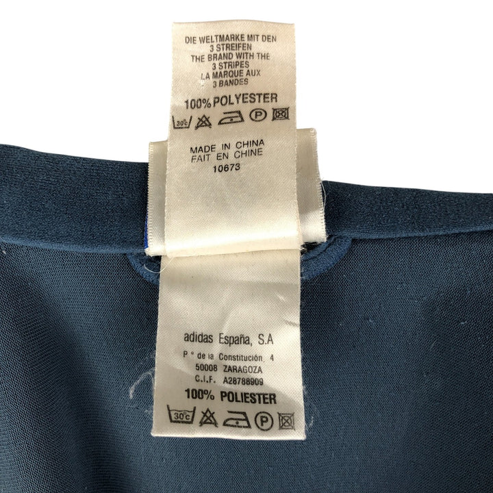 Vintage 90s-00'S Adidas Velour Jersey Track Jacket, Men's Size Small polyester Navy blue Vintage Second Hand