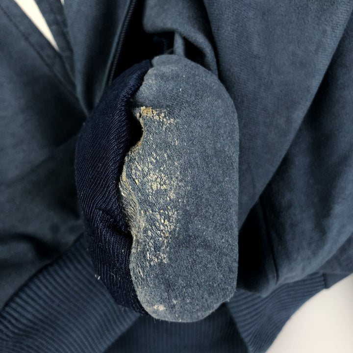 Vintage 90s-00'S Adidas Velour Jersey Track Jacket, Men's Size Small polyester Navy blue Vintage Second Hand