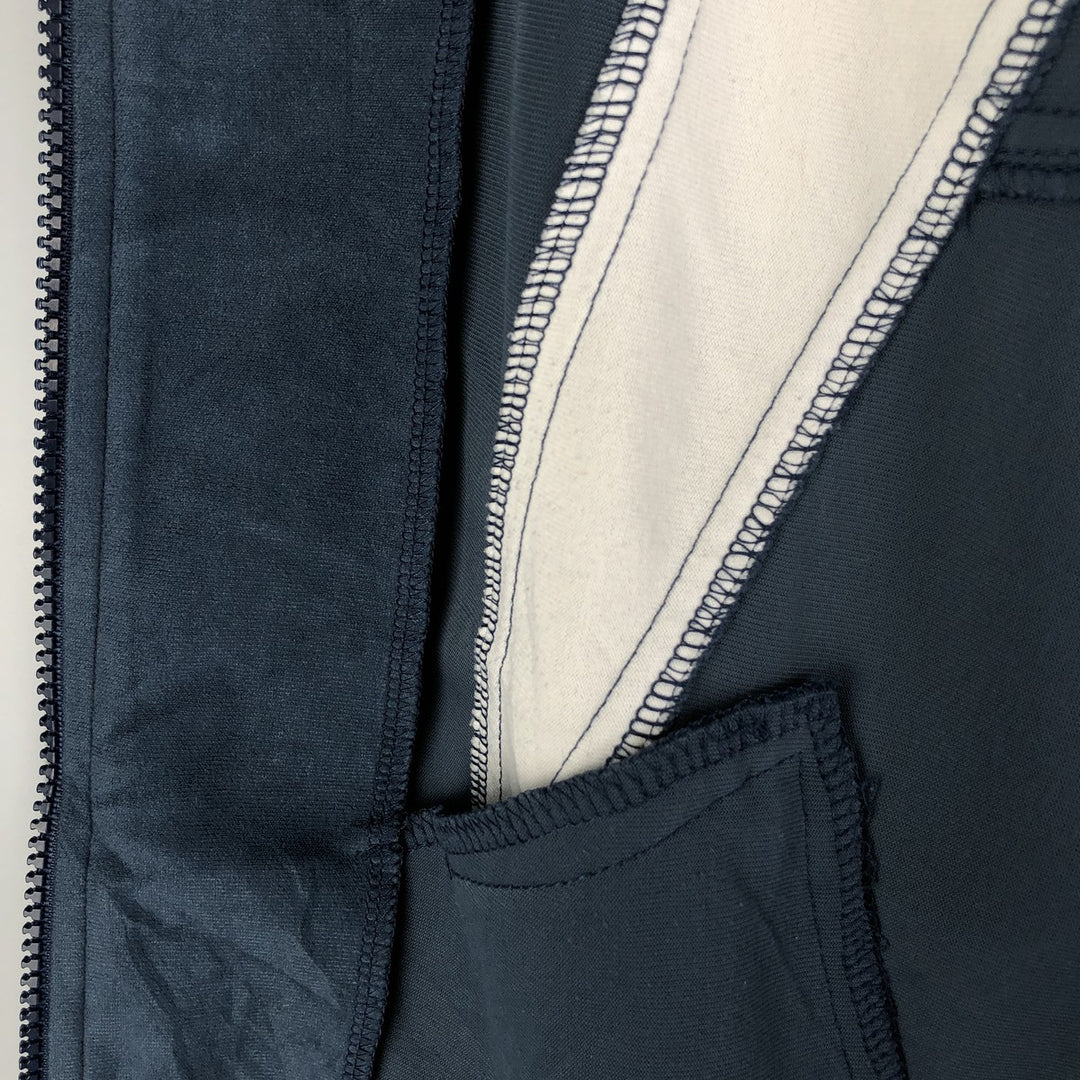 Vintage 90s-00'S Adidas Velour Jersey Track Jacket, Men's Size Small polyester Navy blue Vintage Second Hand
