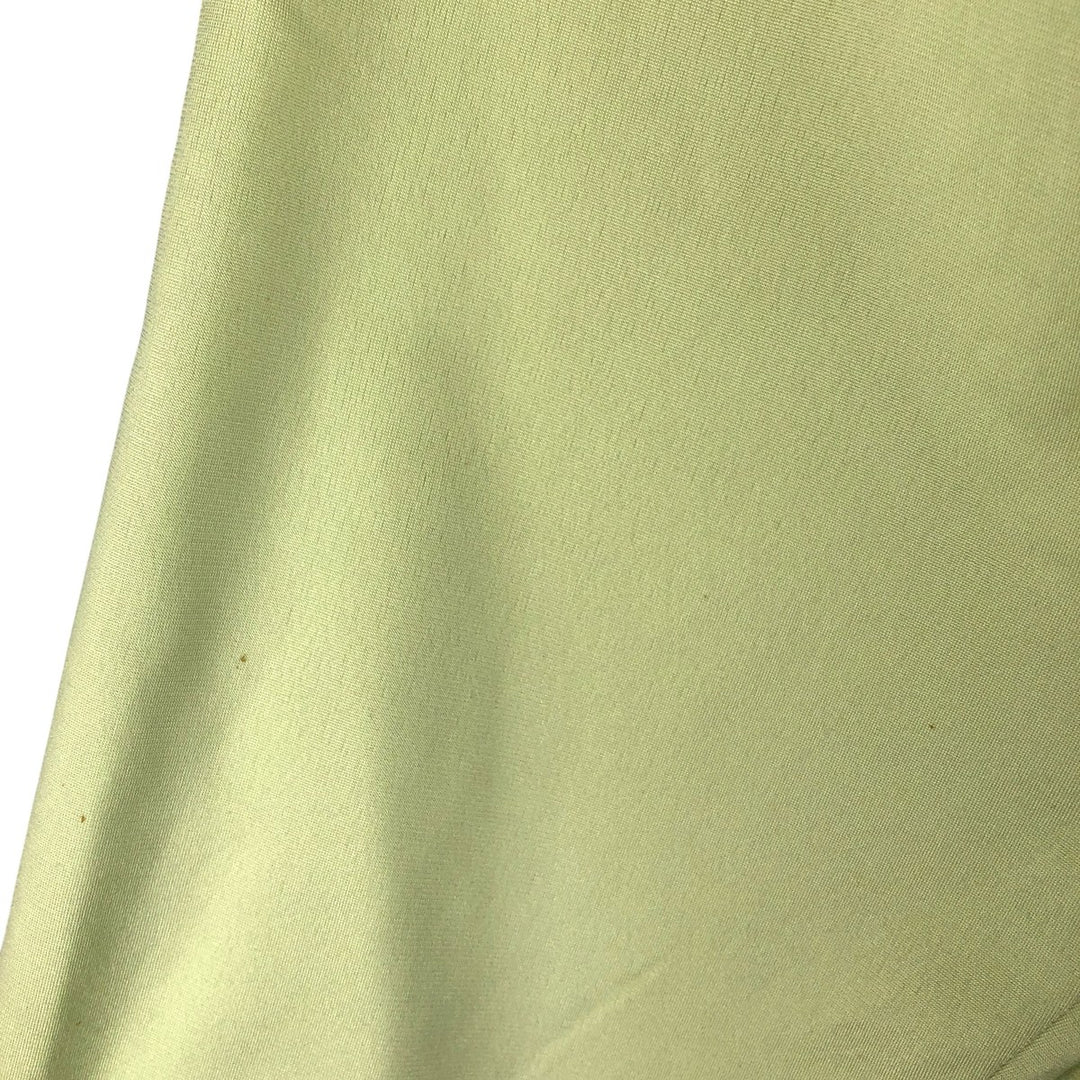 Vintage 80s-90'S Adidas back logo track jacket, size M, men's polyester green type yellow green Vintage Second Hand