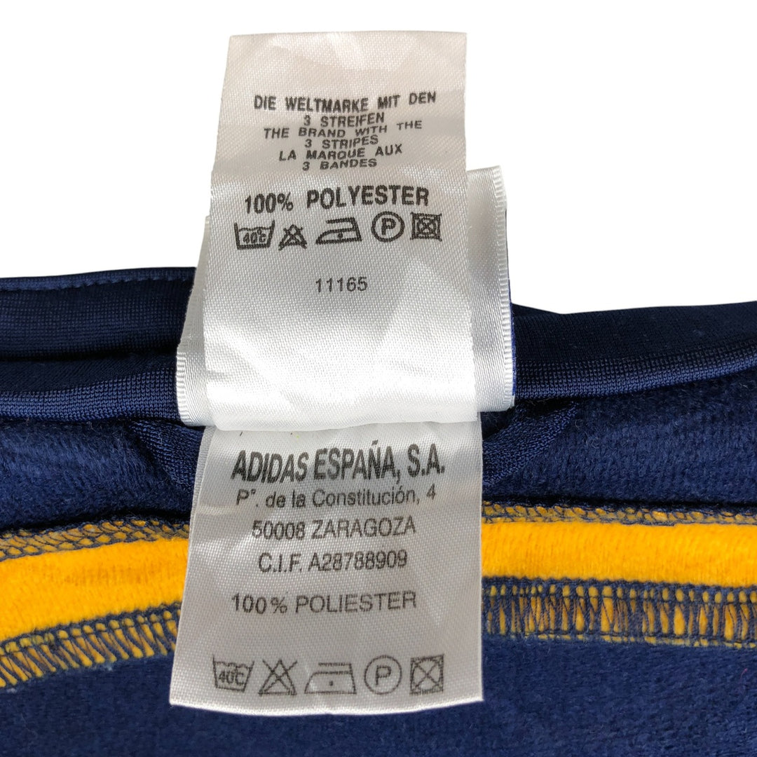 Vintage 90s-00'S Adidas La Liga Real Madrid Track Jacket, Men's Size Medium polyester navy blue type Vintage Second Hand