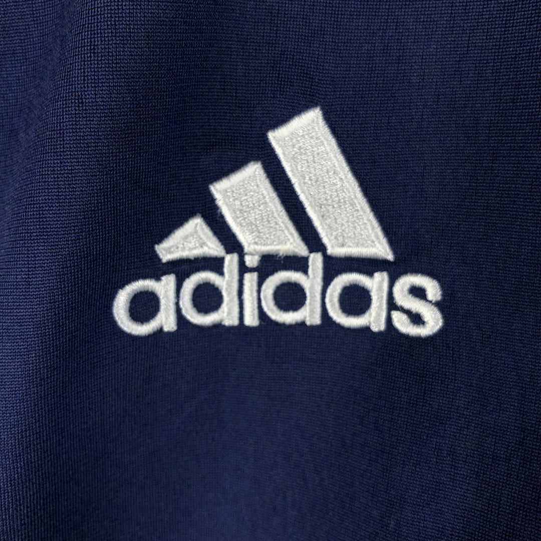 Vintage 90s-00'S Adidas La Liga Real Madrid Track Jacket, Men's Size Medium polyester navy blue type Vintage Second Hand