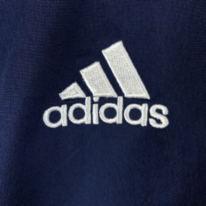 Vintage 90s-00'S Adidas La Liga Real Madrid Track Jacket, Men's Size Medium polyester navy blue type Vintage Second Hand