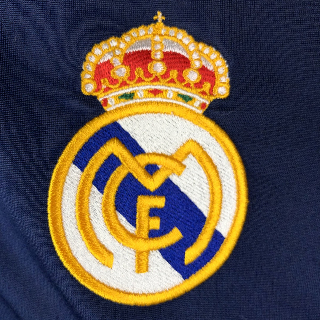 Vintage 90s-00'S Adidas La Liga Real Madrid Track Jacket, Men's Size Medium polyester navy blue type Vintage Second Hand