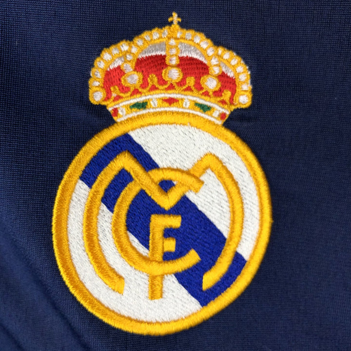 Vintage 90s-00'S Adidas La Liga Real Madrid Track Jacket, Men's Size Medium polyester navy blue type Vintage Second Hand
