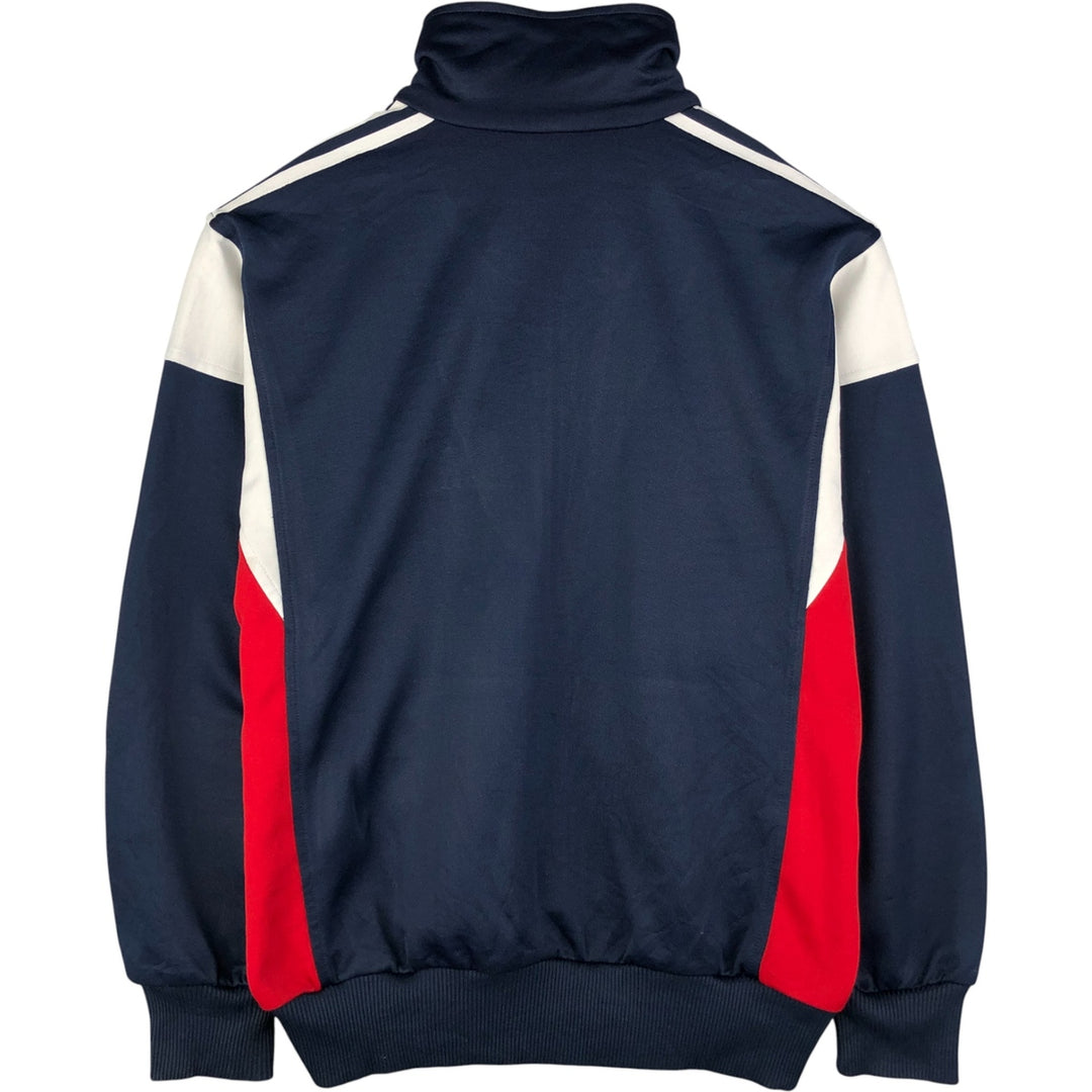 Vintage 1980'S Adidas tricolor track jacket, size L, men's unclear navy blue type Vintage Second Hand