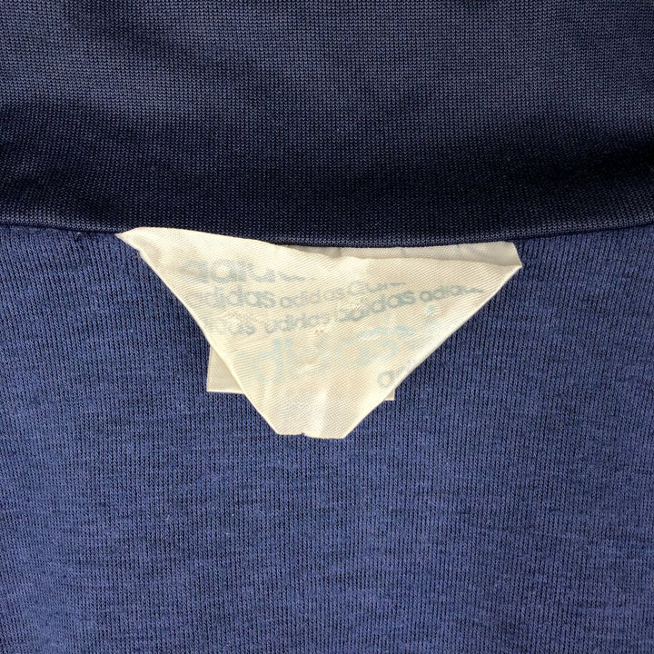 Vintage 1980'S Adidas tricolor track jacket, size L, men's unclear navy blue type Vintage Second Hand