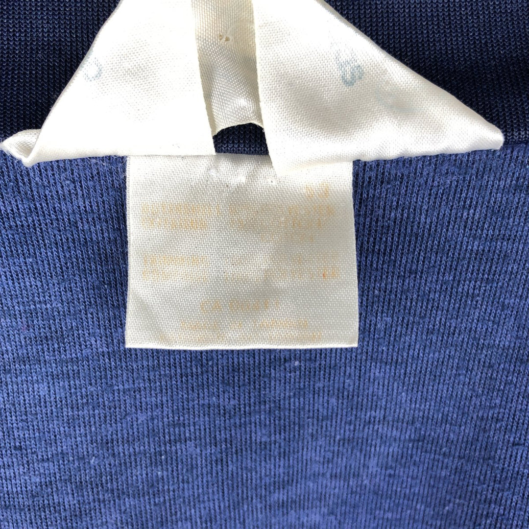 Vintage 1980'S Adidas tricolor track jacket, size L, men's unclear navy blue type Vintage Second Hand