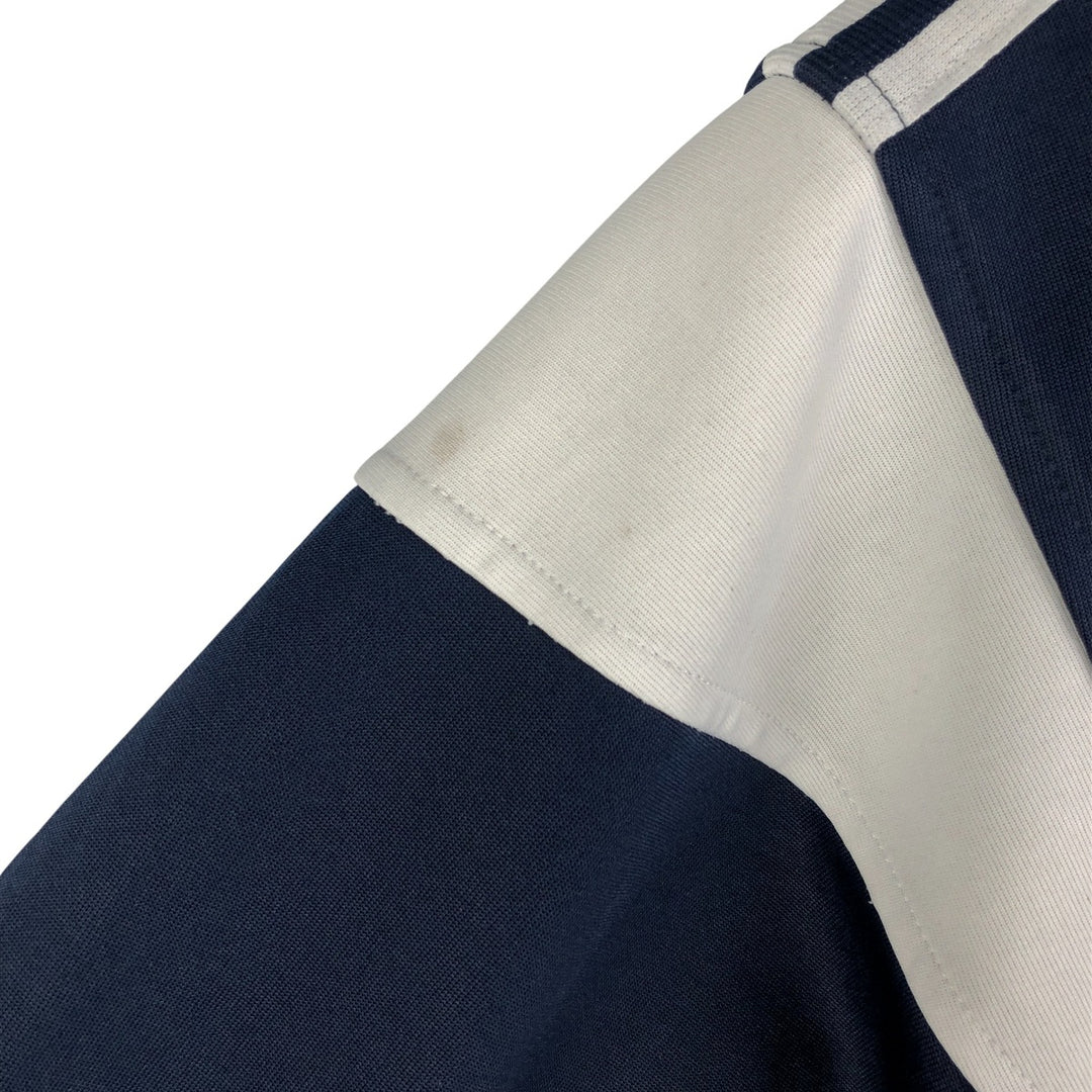 Vintage 1980'S Adidas tricolor track jacket, size L, men's unclear navy blue type Vintage Second Hand