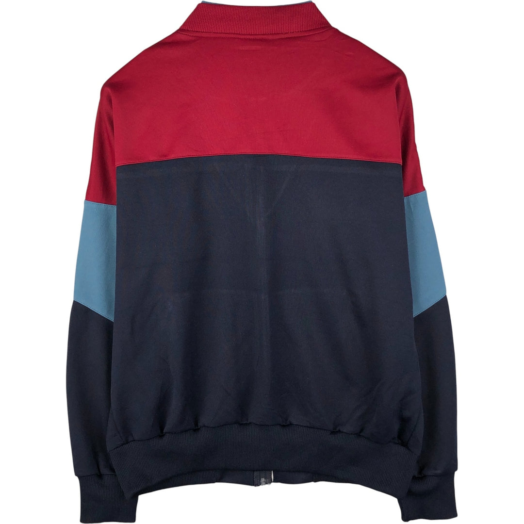 Vintage 70s-80'S Adidas track jacket, men's size XL polyester burgundy type Vintage Second Hand