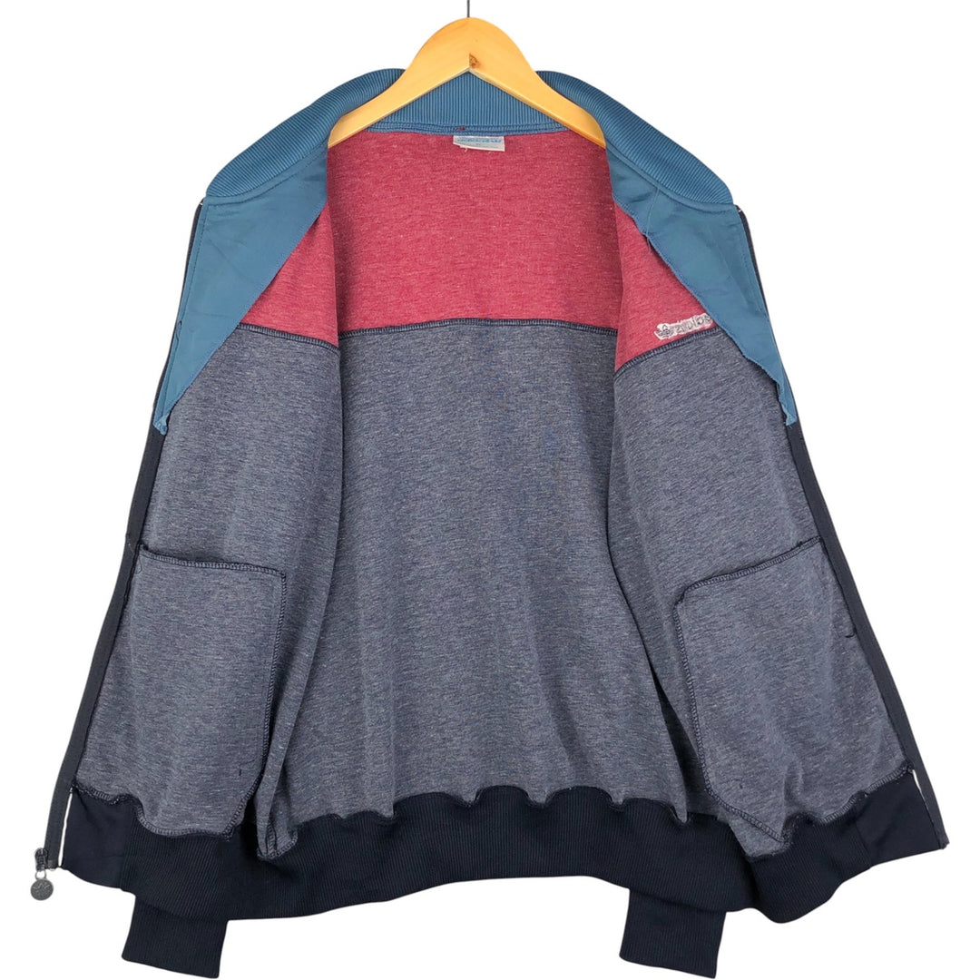 Vintage 70s-80'S Adidas track jacket, men's size XL polyester burgundy type Vintage Second Hand