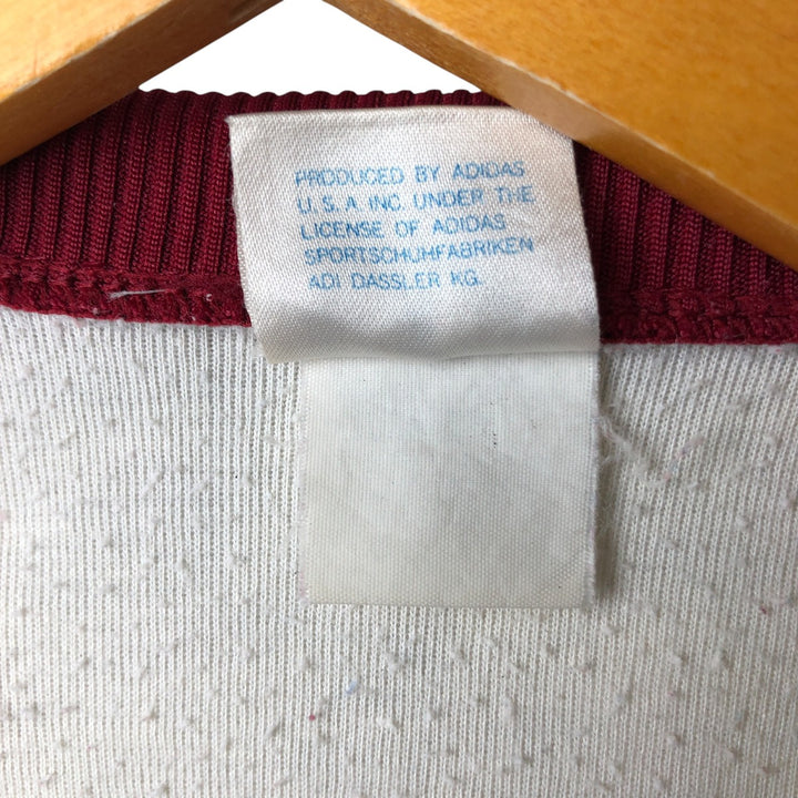 Vintage 80'S adidas track jacket, size M for men unclear burgundy type Vintage Second Hand