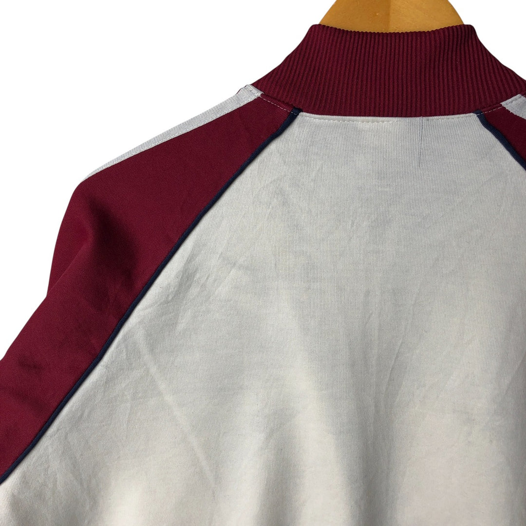 Vintage 80'S adidas track jacket, size M for men unclear burgundy type Vintage Second Hand