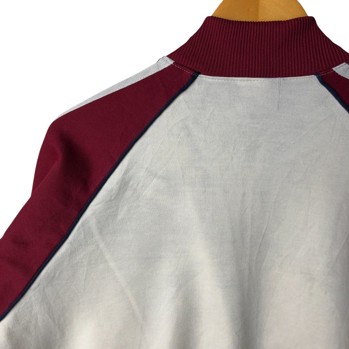 Vintage 80'S adidas track jacket, size M for men unclear burgundy type Vintage Second Hand