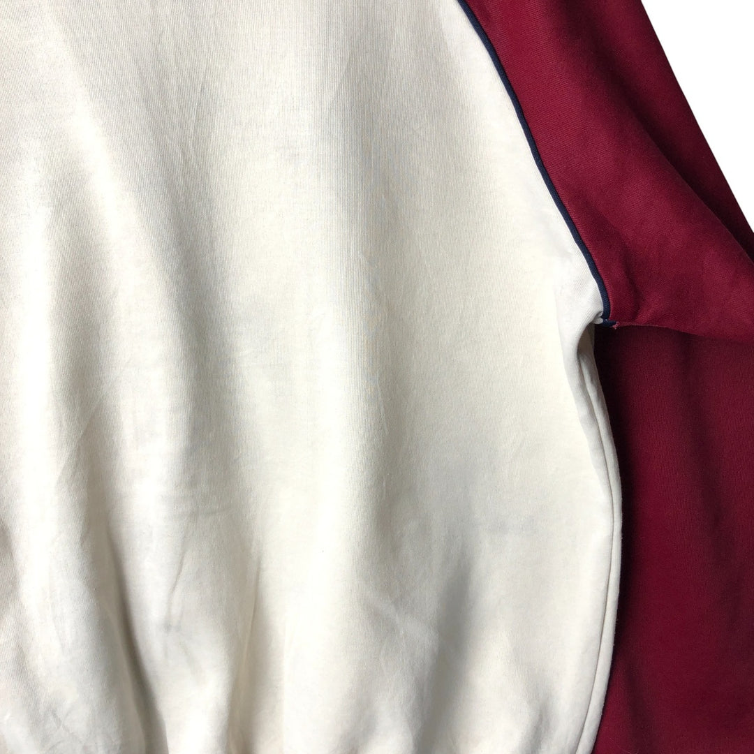 Vintage 80'S adidas track jacket, size M for men unclear burgundy type Vintage Second Hand