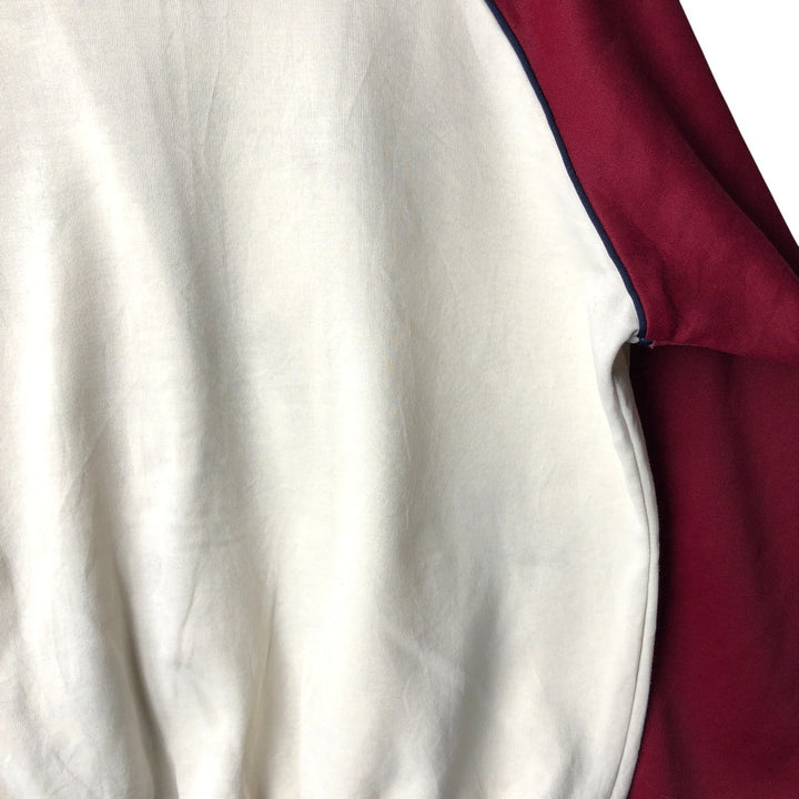Vintage 80'S adidas track jacket, size M for men unclear burgundy type Vintage Second Hand