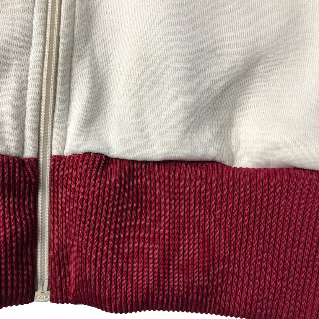 Vintage 80'S adidas track jacket, size M for men unclear burgundy type Vintage Second Hand