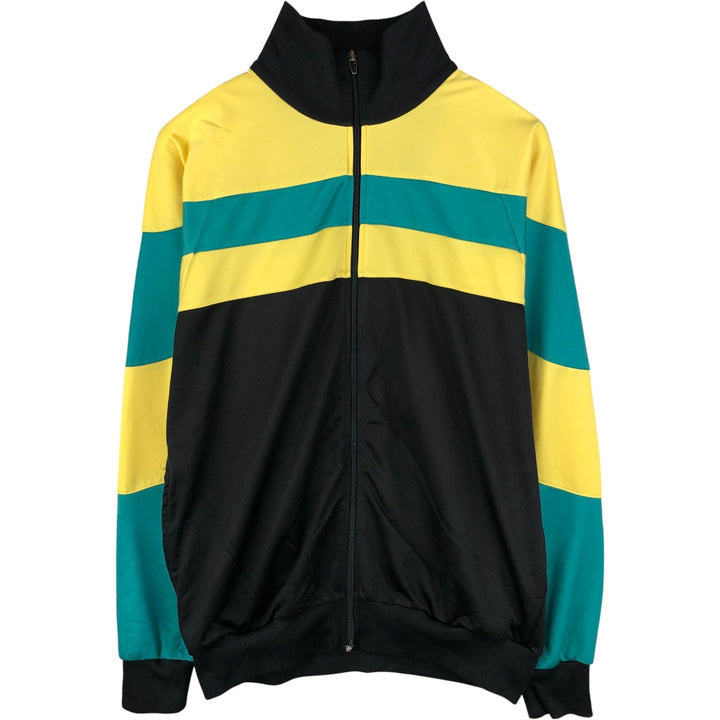 Vintage 70s-80'S adidas track jacket, men's size L polyester black type Vintage Second Hand