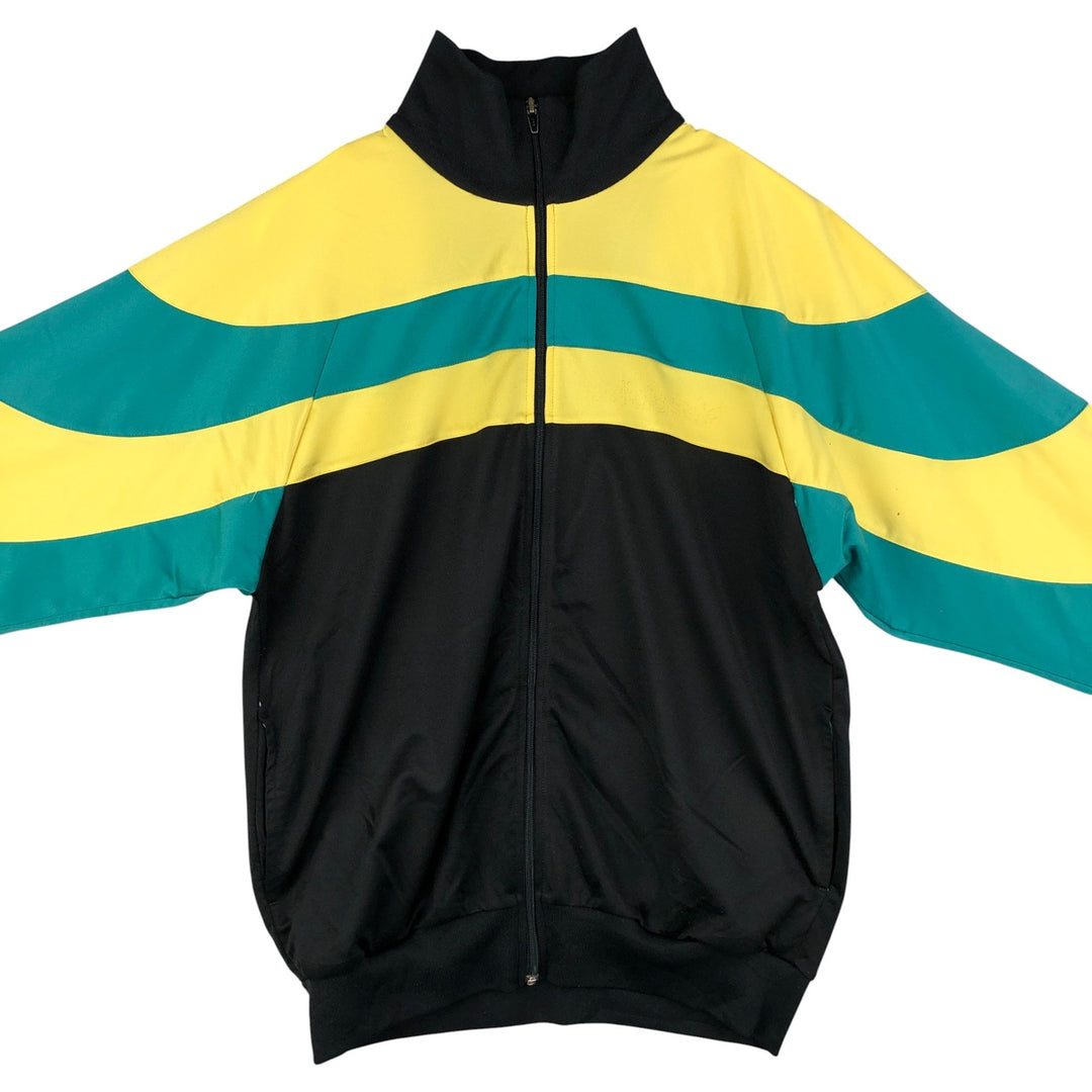 Vintage 70s-80'S adidas track jacket, men's size L polyester black type Vintage Second Hand