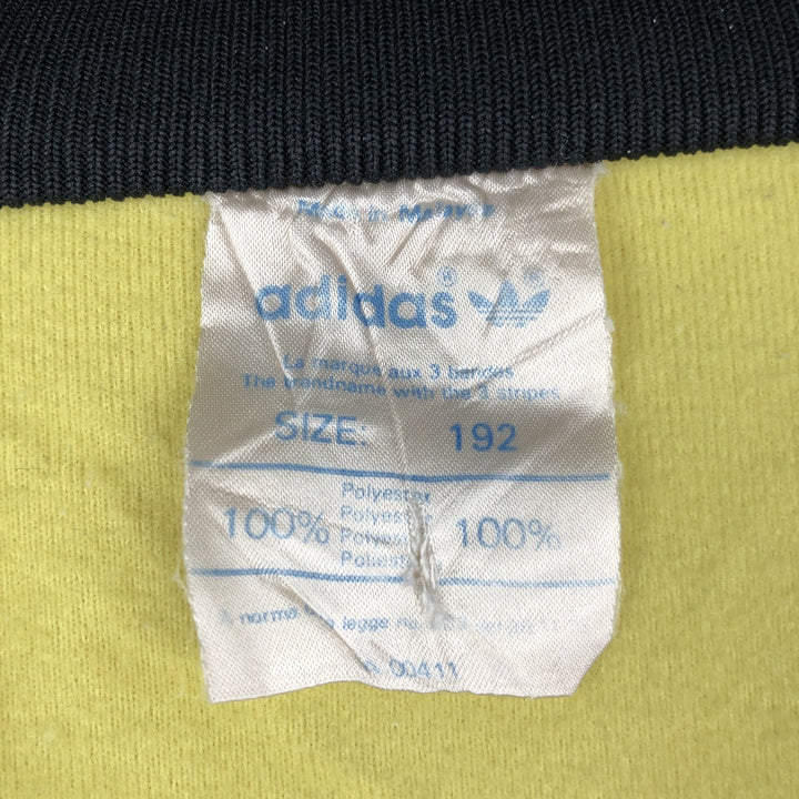 Vintage 70s-80'S adidas track jacket, men's size L polyester black type Vintage Second Hand