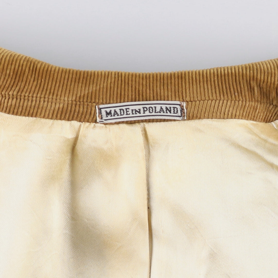 Brad Whitney Vintage Corduroy Tailored Jacket, Men's Size L cotton Beige type Vintage Second Hand