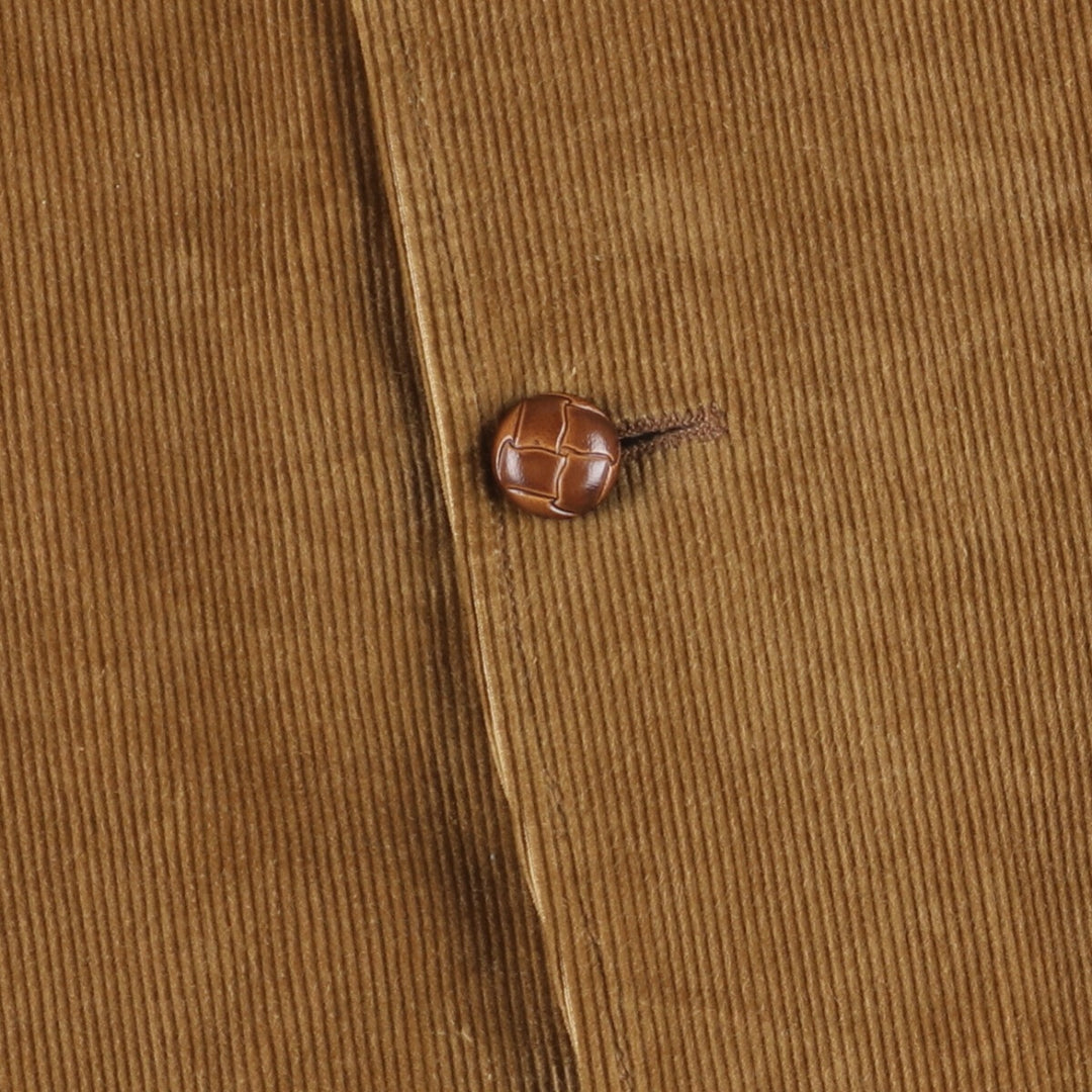 Brad Whitney Vintage Corduroy Tailored Jacket, Men's Size L cotton Beige type Vintage Second Hand