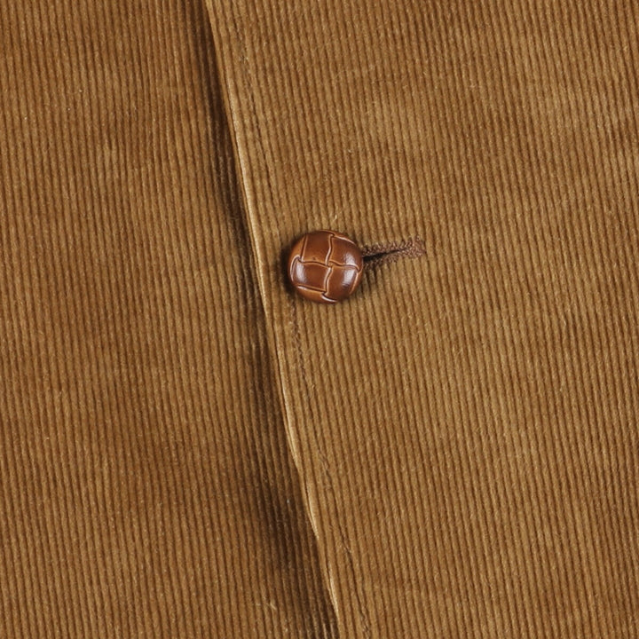 Brad Whitney Vintage Corduroy Tailored Jacket, Men's Size L cotton Beige type Vintage Second Hand