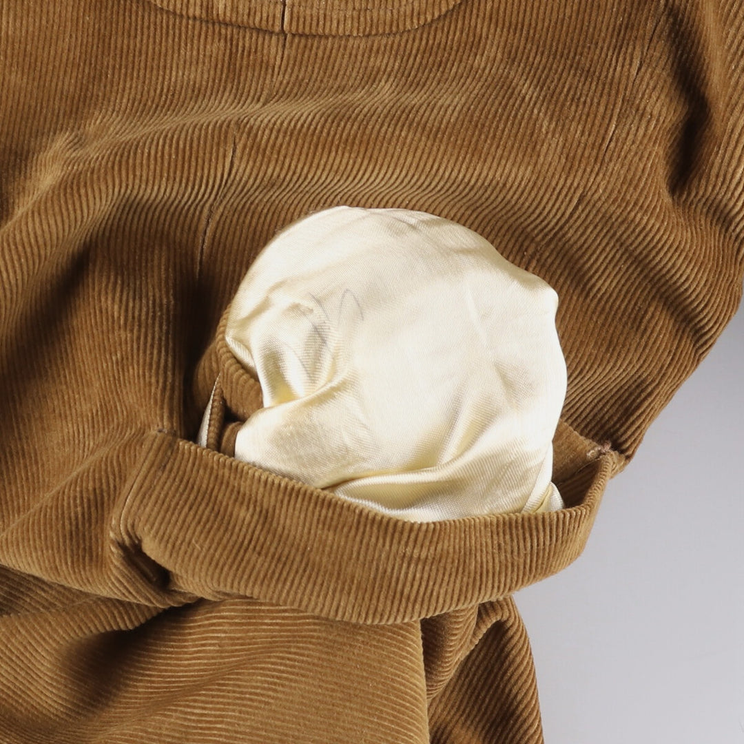 Brad Whitney Vintage Corduroy Tailored Jacket, Men's Size L cotton Beige type Vintage Second Hand