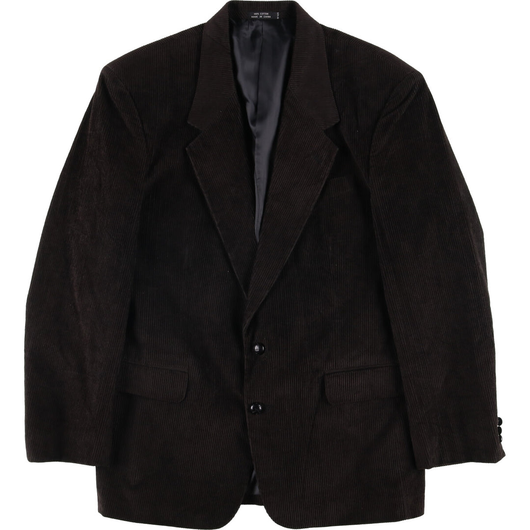 Jeremy Cobb Corduroy Tailored Jacket, Men's Size Medium cotton brown type Vintage Second Hand